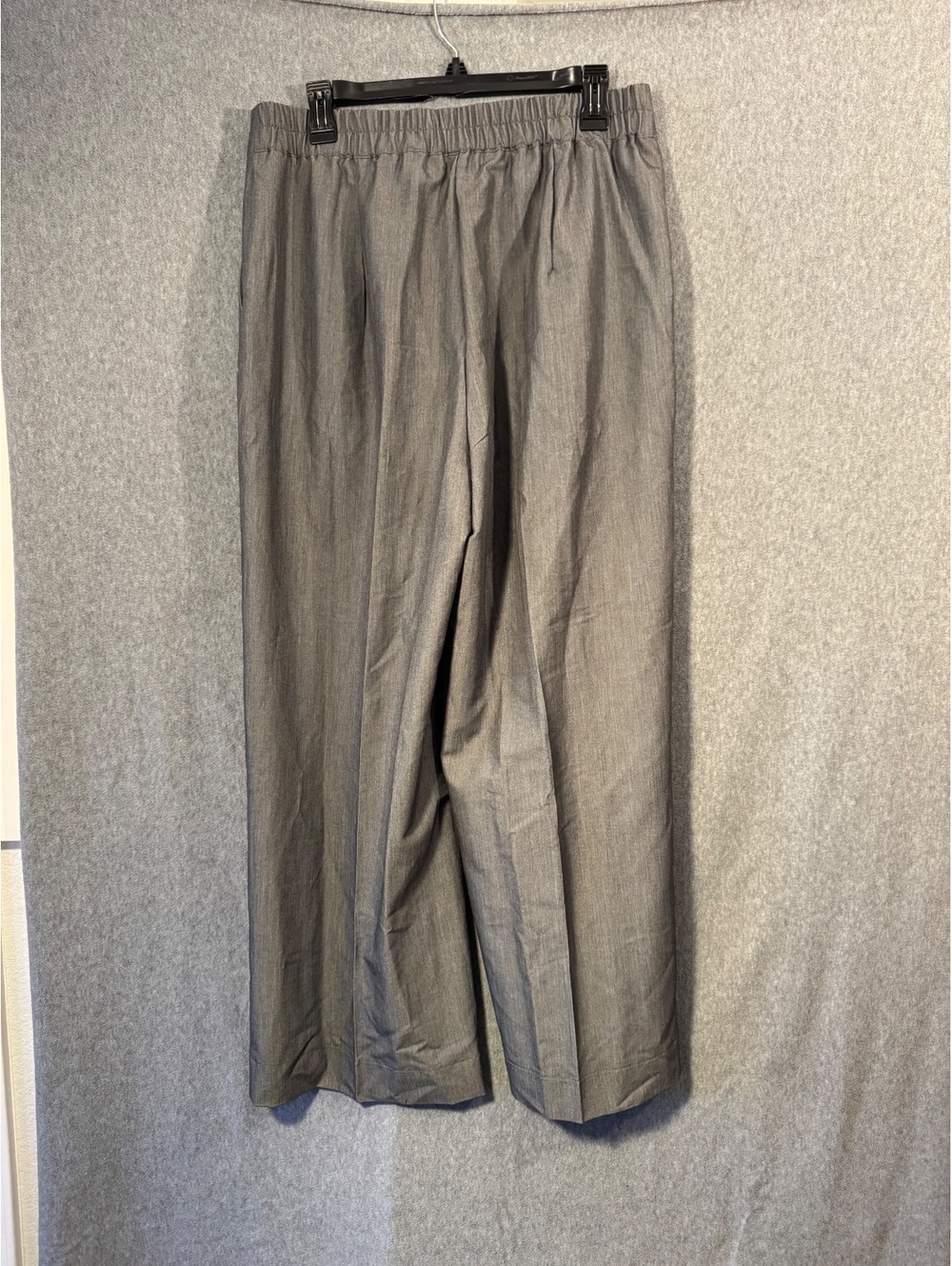 Gray Wide Leg Pull On Pants - Picture 3 of 8